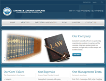 Tablet Screenshot of lumumbalaw.com